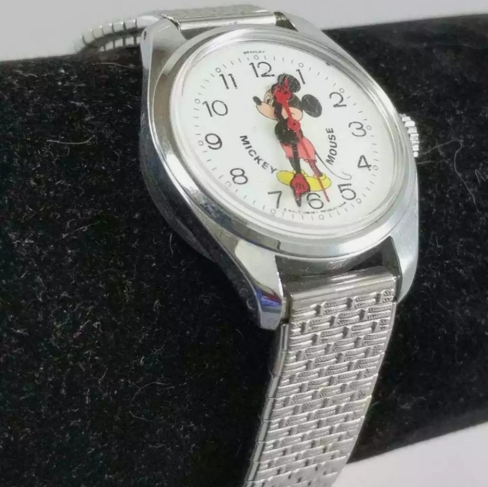 🎀Clearance🎀  RARE! BRADLEY 'WIND UP' MICKEY WATCH Disney